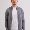 Kaschmir Strickjacke Cardigan grau