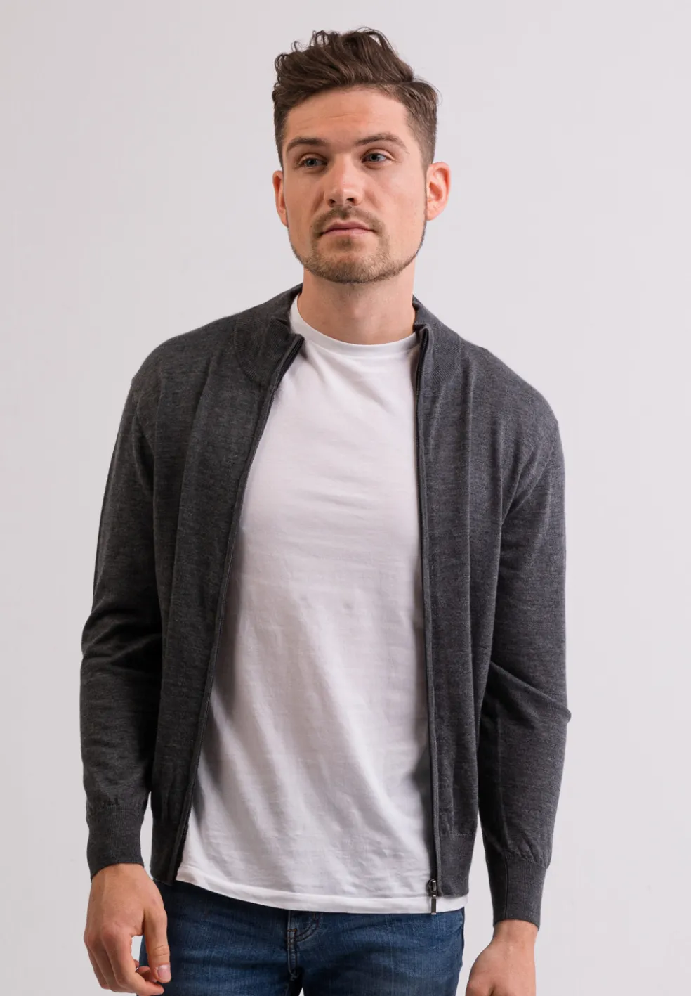 Kaschmir Strickjacke Cardigan flanell (Frühling)