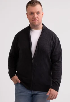 Kaschmir Strickjacke Cardigan dunkel anthrazit