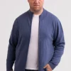 Kaschmir Strickjacke Cardigan jeans blau