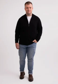 Kaschmir Strickjacke Cardigan schwarz