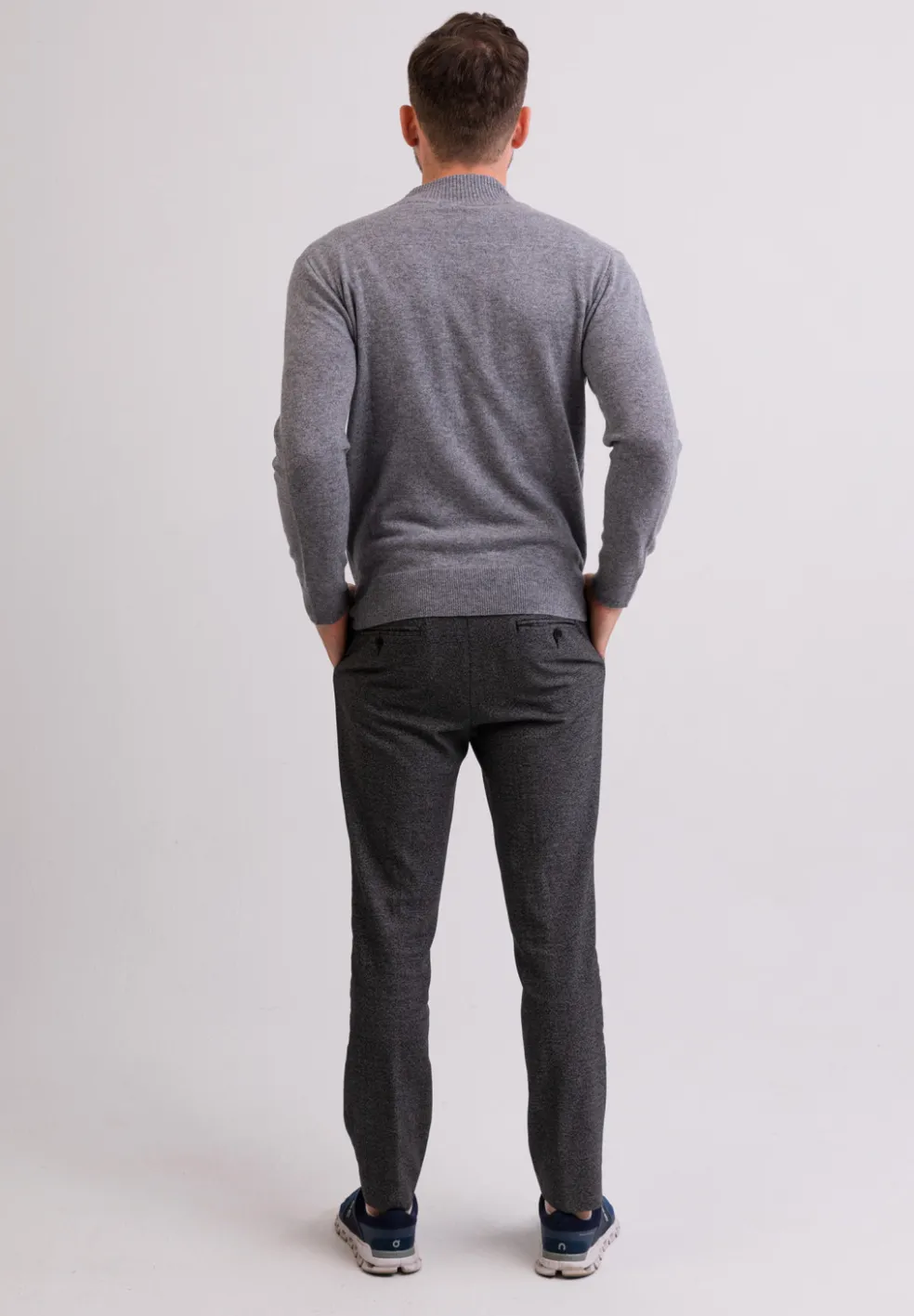 Kaschmir Strickjacke Cardigan grau