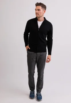 Kaschmir Strickjacke Cardigan schwarz