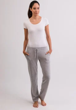 Kaschmir Trainerhose hellgrau
