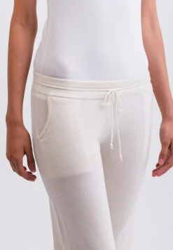 Kaschmir Trainerhose weiss