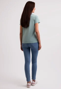 Kaschmir T-Shirt mit V-Ausschnitt minzgrün