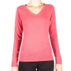 Kaschmir V-Ausschnitt Pullover virtual pink