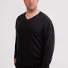 Kaschmir V-Ausschnitt Pullover dunkel anthrazit