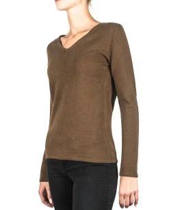 Kaschmir V-Ausschnitt Pullover mocha