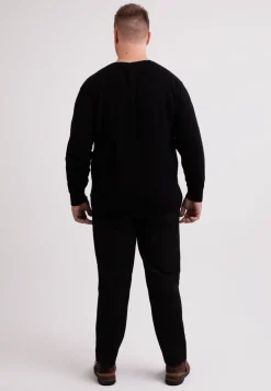 Kaschmir V-Ausschnitt Pullover schwarz