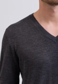 Kaschmir V-Ausschnitt Pullover flanell (Frühling)