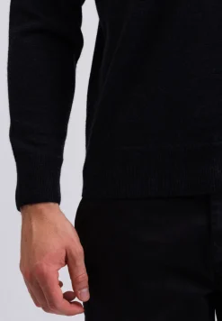 Kaschmir V-Ausschnitt Pullover holzkohle