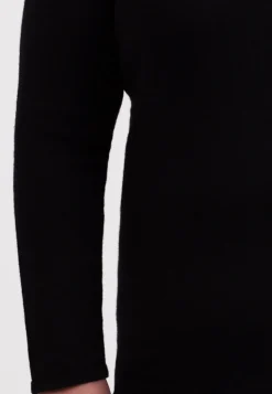 Kaschmir V-Ausschnitt Pullover schwarz