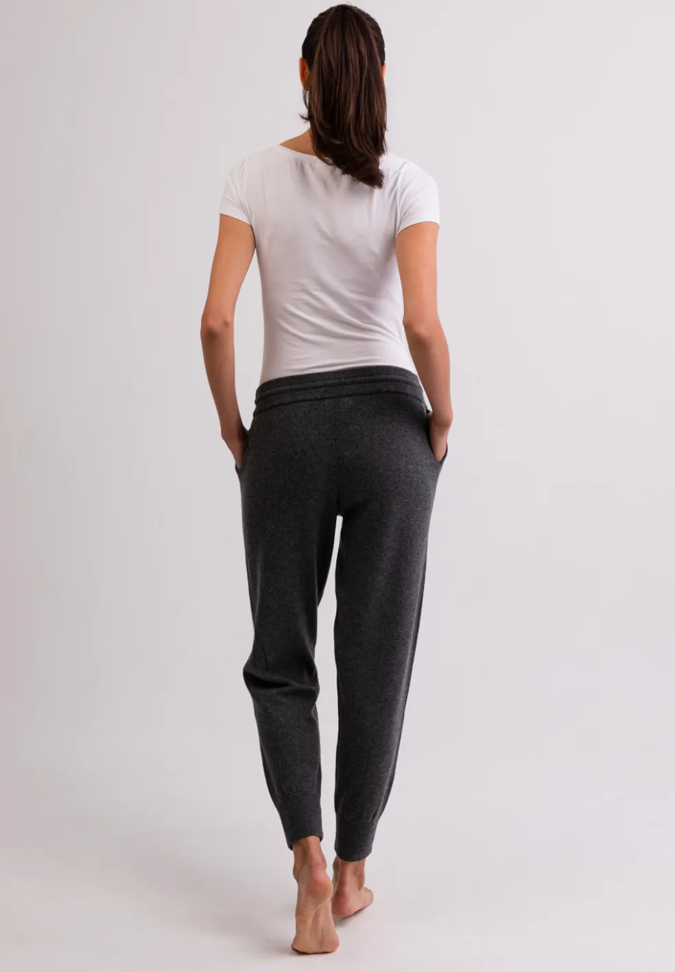 Kaschmir Yogahose anthrazit