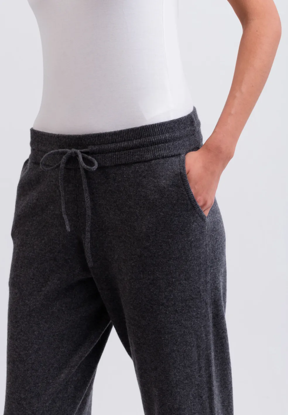 Kaschmir Yogahose anthrazit