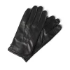 Lederhandschuhe mit Kaschmirfutter und Touchscreen tauglich schwarz