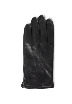 Lederhandschuhe mit Kaschmirfutter und Touchscreen tauglich schwarz