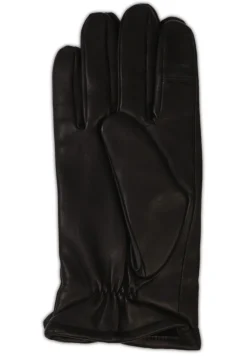 Lederhandschuhe mit Kaschmirfutter und Touchscreen tauglich schwarz