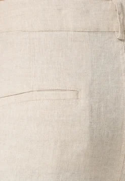 Leinen Hosen kurz beige
