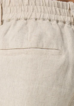 Leinen Hosen lang beige