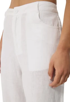 Leinen Hosen lang weiss