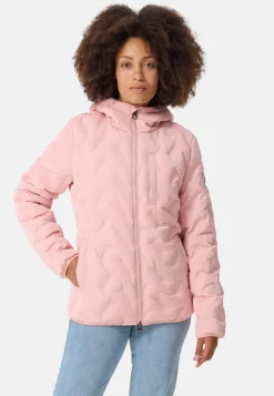 Padded Jacket mit Kapuze pink
