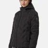 Padded Jacket mit Kapuze schwarz
