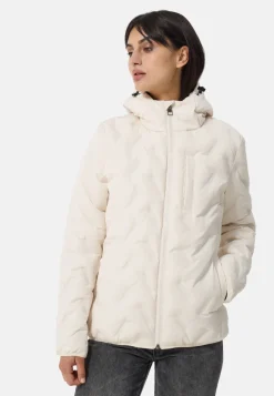 Padded Jacket mit Kapuze off white