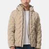 Padded Jacket mit Kapuze khaki