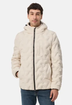 Padded Jacket mit Kapuze off white