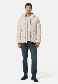 Padded Jacket mit Kapuze off white