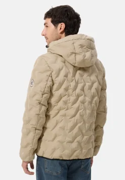 Padded Jacket mit Kapuze khaki