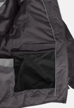 Padded Jacket mit Kapuze schwarz