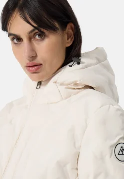 Padded Jacket mit Kapuze off white