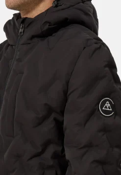 Padded Jacket mit Kapuze schwarz