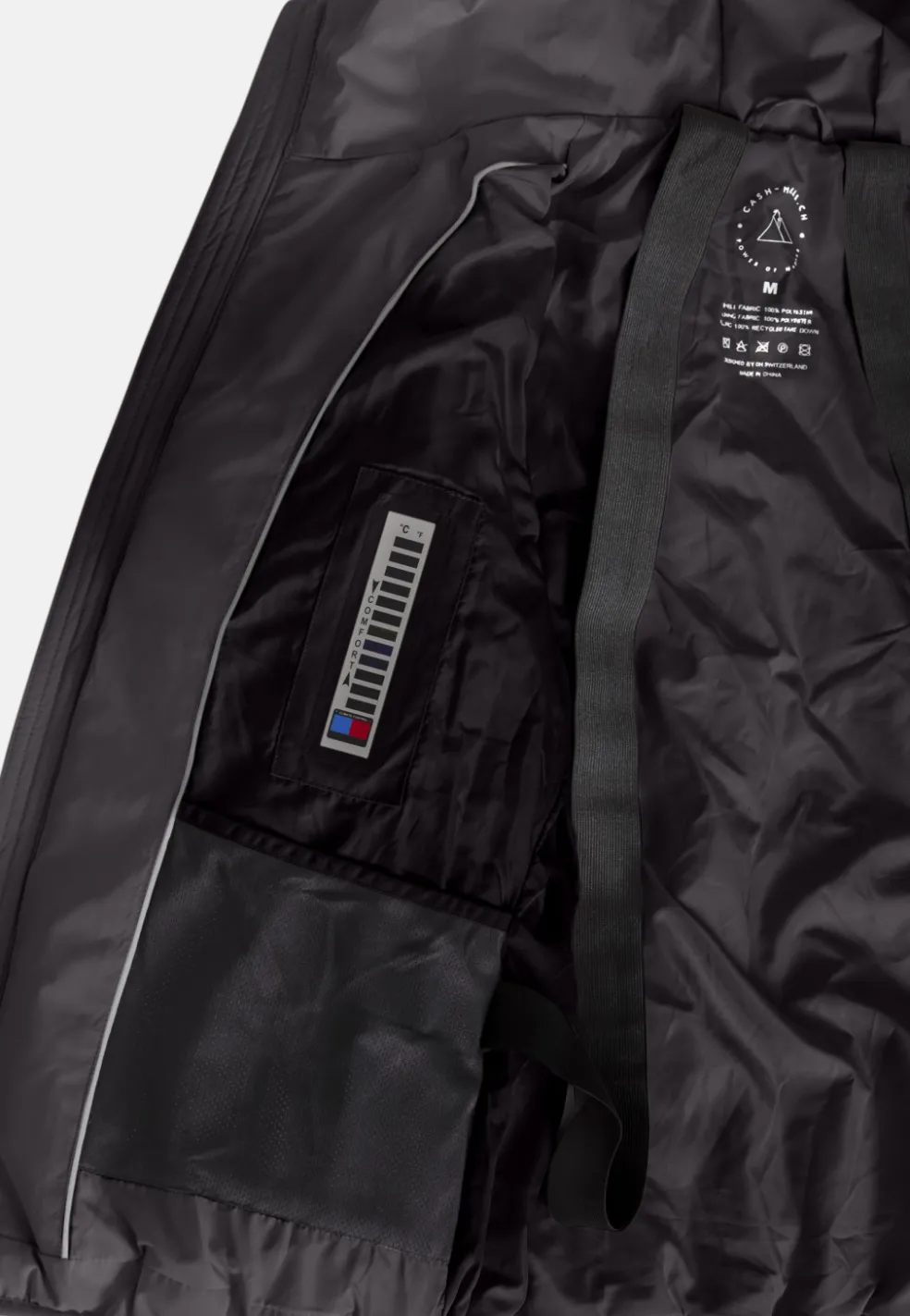 Padded Jacket mit Kapuze schwarz