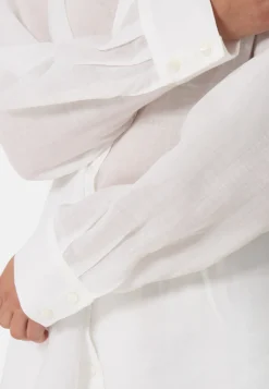 Ramie Bluse Oversize Style weiss