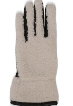 Retro-Fleece-Handschuhe mit Kaschmirfutter weiss