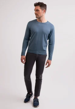 Seide Kaschmir Rundhals Pullover seehaus grün