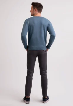 Seide Kaschmir Rundhals Pullover seehaus grün