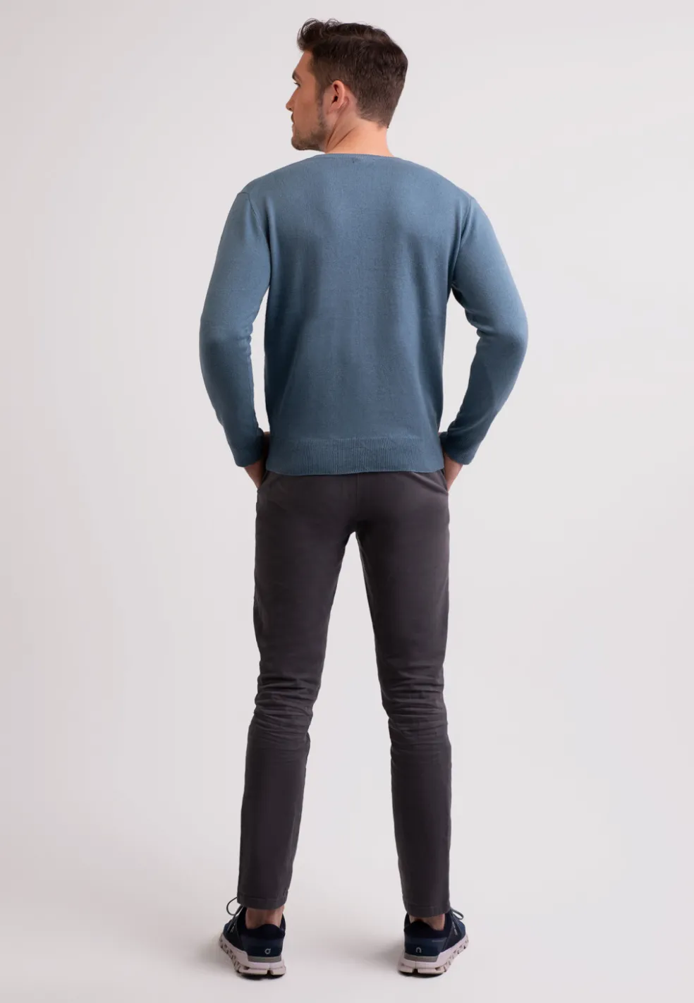 Seide Kaschmir Rundhals Pullover seehaus grün