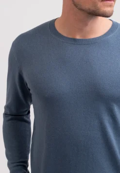 Seide Kaschmir Rundhals Pullover seehaus grün