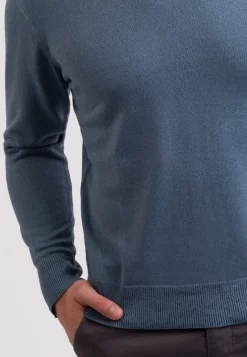 Seide Kaschmir Rundhals Pullover seehaus grün