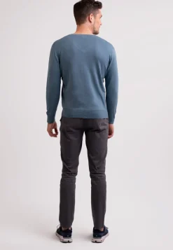 Seide Kaschmir V-Ausschnitt Pullover seehaus grün