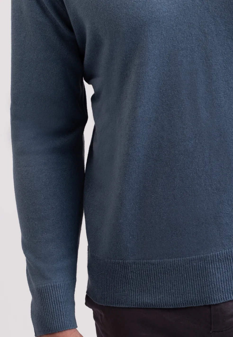 Seide Kaschmir V-Ausschnitt Pullover seehaus grün