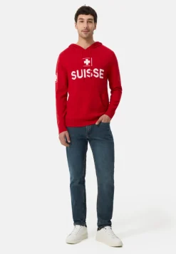 Wolle Kaschmir Kapuzenpullover Hoodie Unisex Switzerland