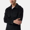 Wolle Kaschmir Overshirt Hemd navy blau