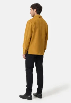 Wolle Kaschmir Overshirt Hemd camel