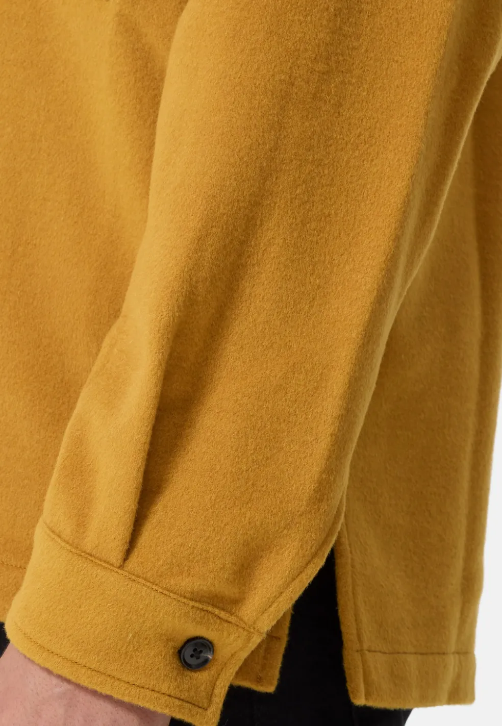 Wolle Kaschmir Overshirt Hemd camel