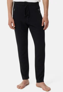 Wolle Kaschmir Trainerhose Unisex schwarz